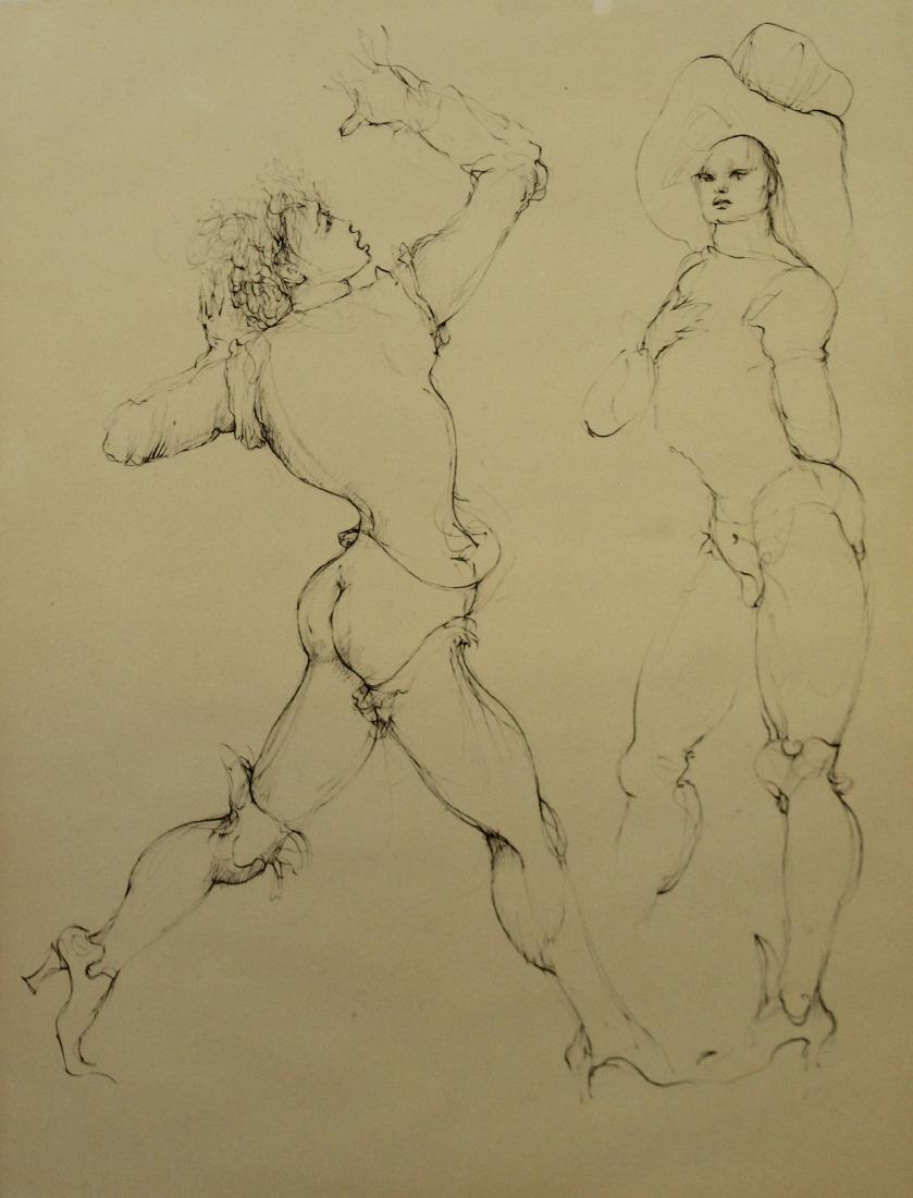 Leonor Fini (1907-1996) Two figures (1 of 2)