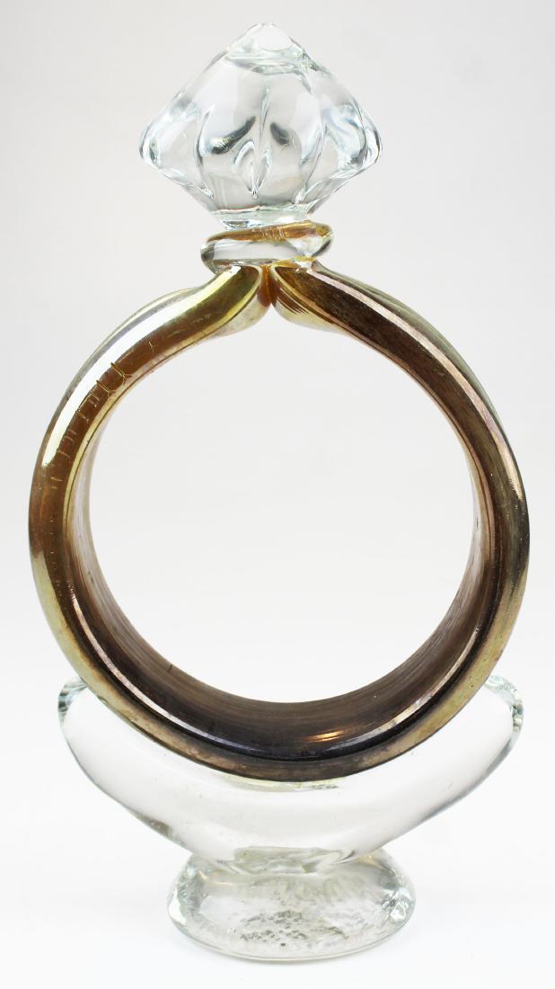 mid-century Murano art glass novelty diamond ring (1 of 9)