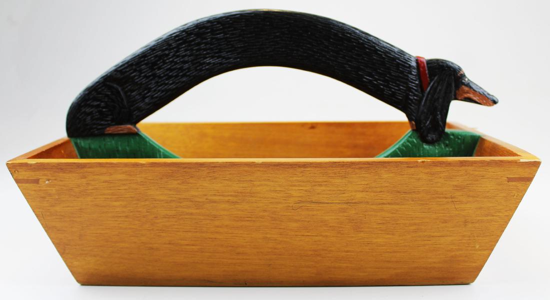 Stephen Huneck design dog handle knife box (1 of 7)