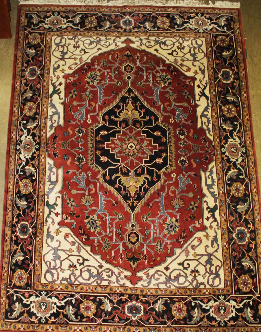 late 20th c Persian Heriz pattern main carpet (1 of 7)