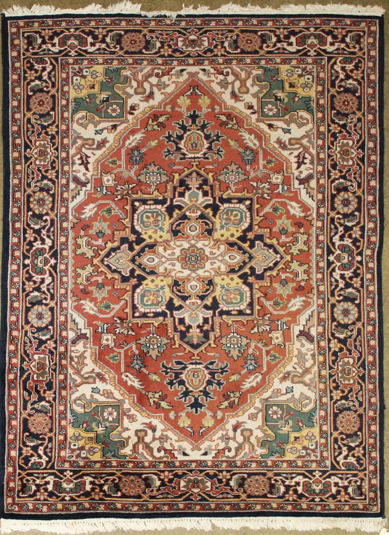 late 20th c Persian Heriz pattern main carpet (1 of 4)