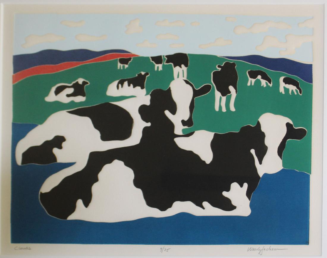 Woody Jackson (VT 20th c)  Clouds (1 of 2)