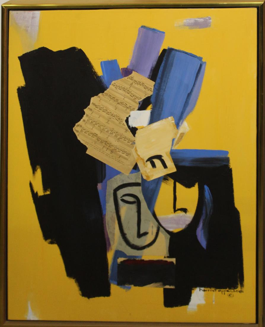 Harriet Oppenheim (Am 20thc) Two Faces (1 of 3)