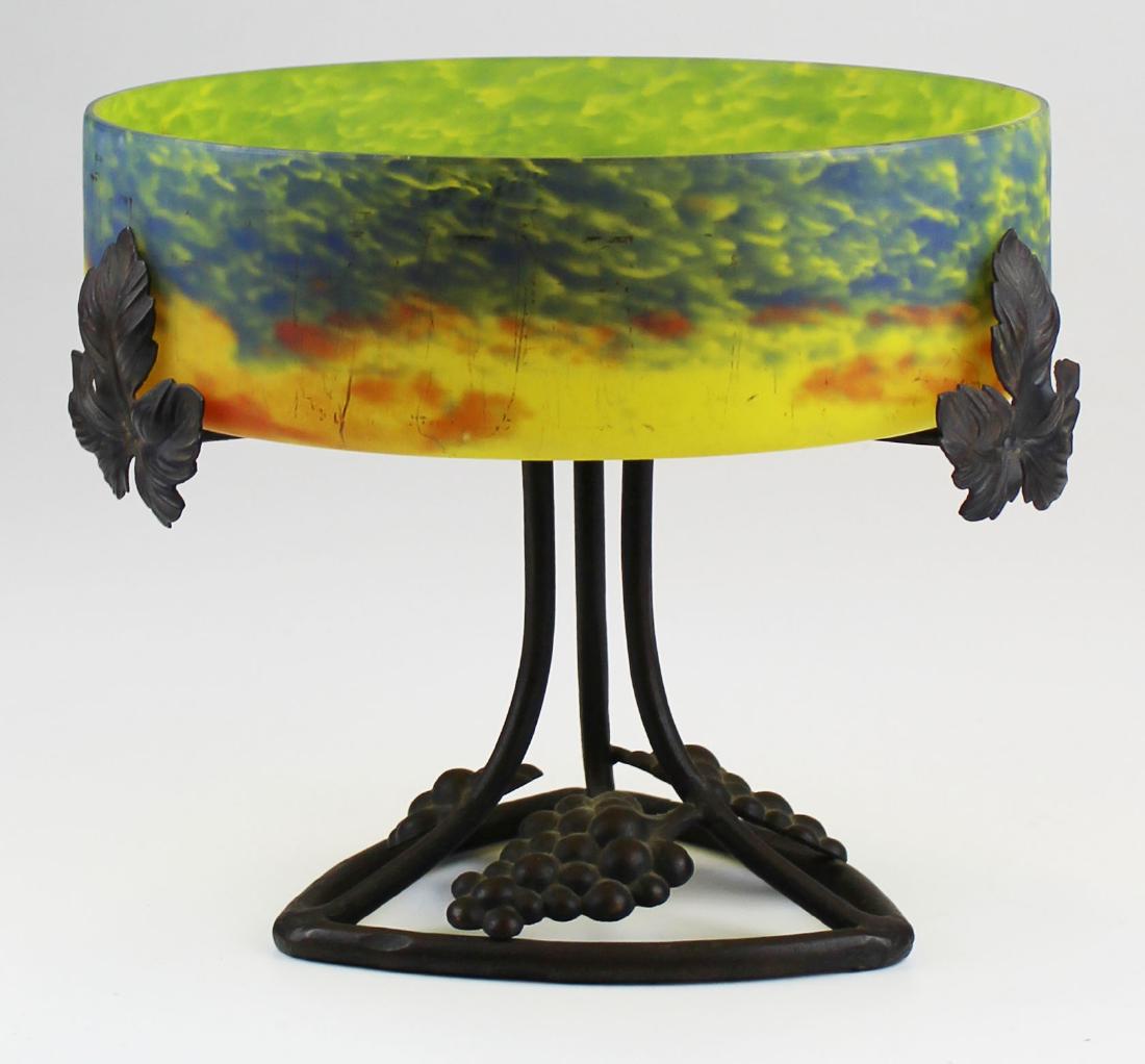 contemporary Art Glass cased glass compote (1 of 5)