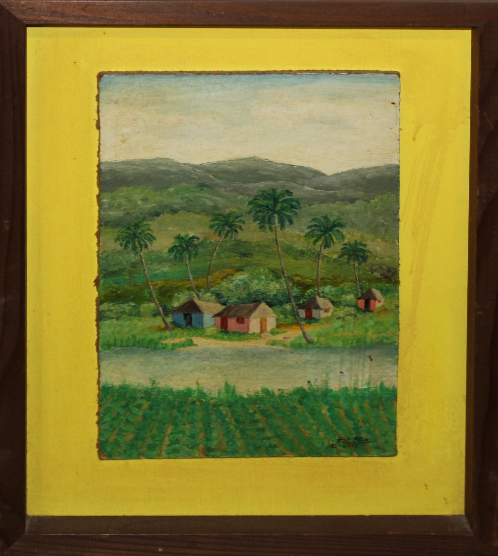 Art Felix (20th c) Tropical lanscape (1 of 3)