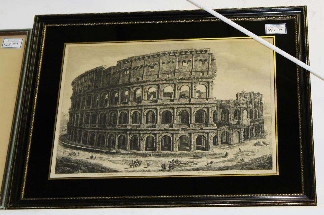 pr of 1821,1822 Rossini engravings of Rome (1 of 2)