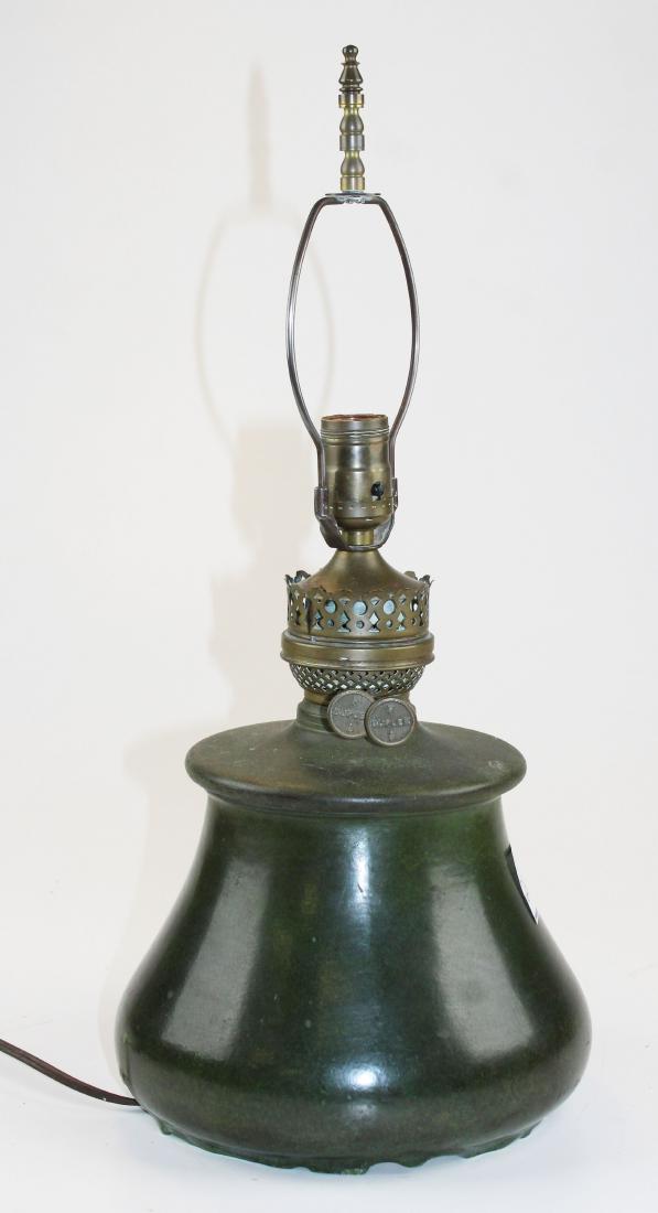 Arts & Crafts Hampshire Pottery lamp base (1 of 7)