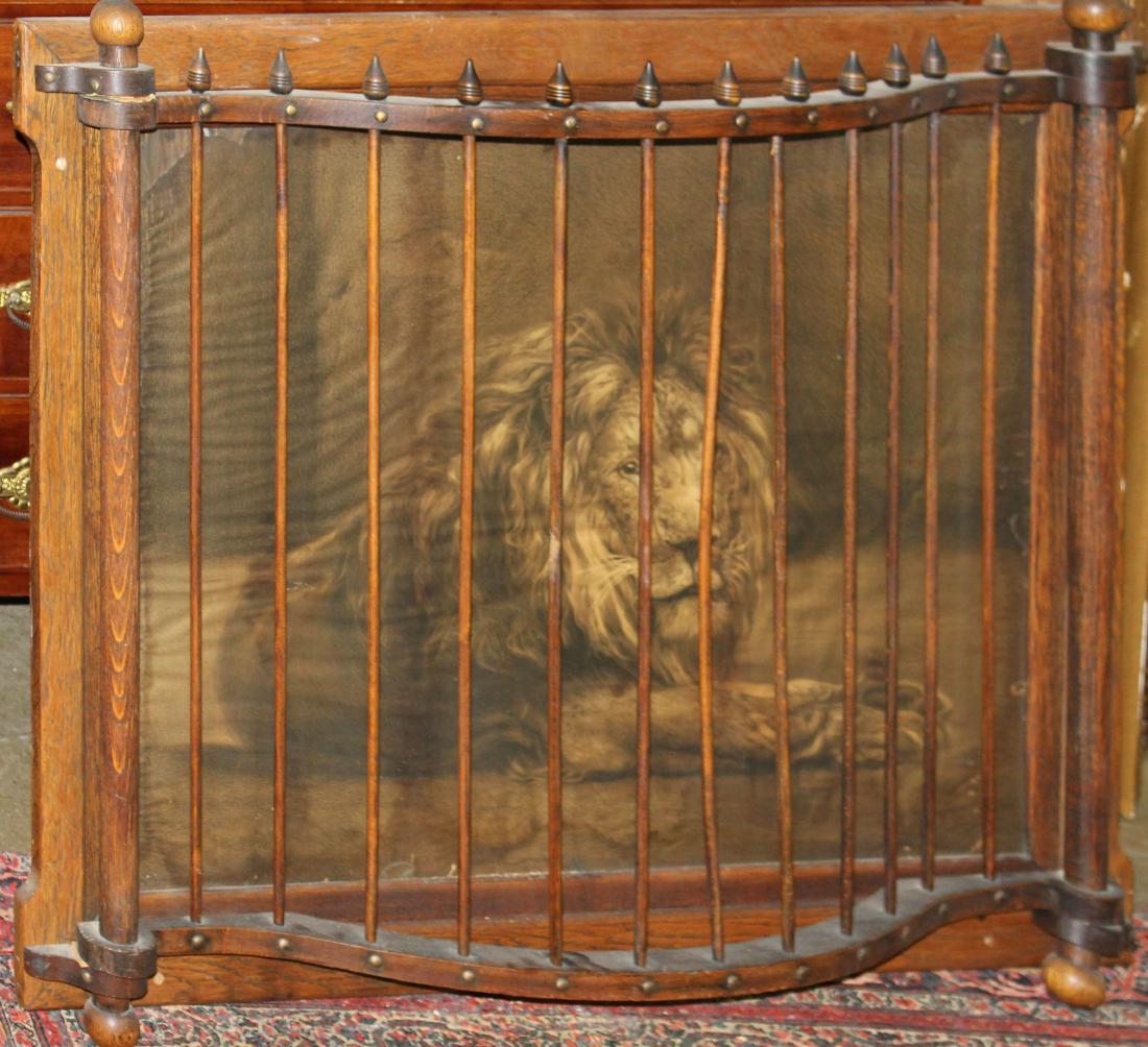Shop of the Crafters lion cage frame print (1 of 1)