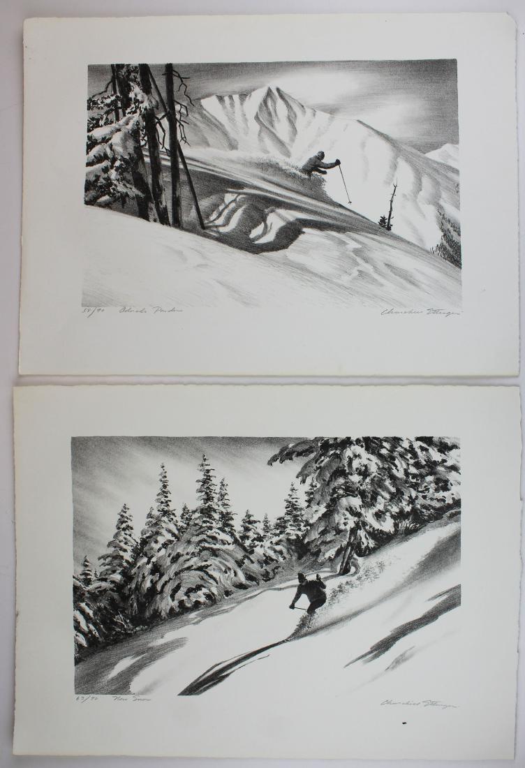 two Churchill Ettinger skiing prints (1 of 5)