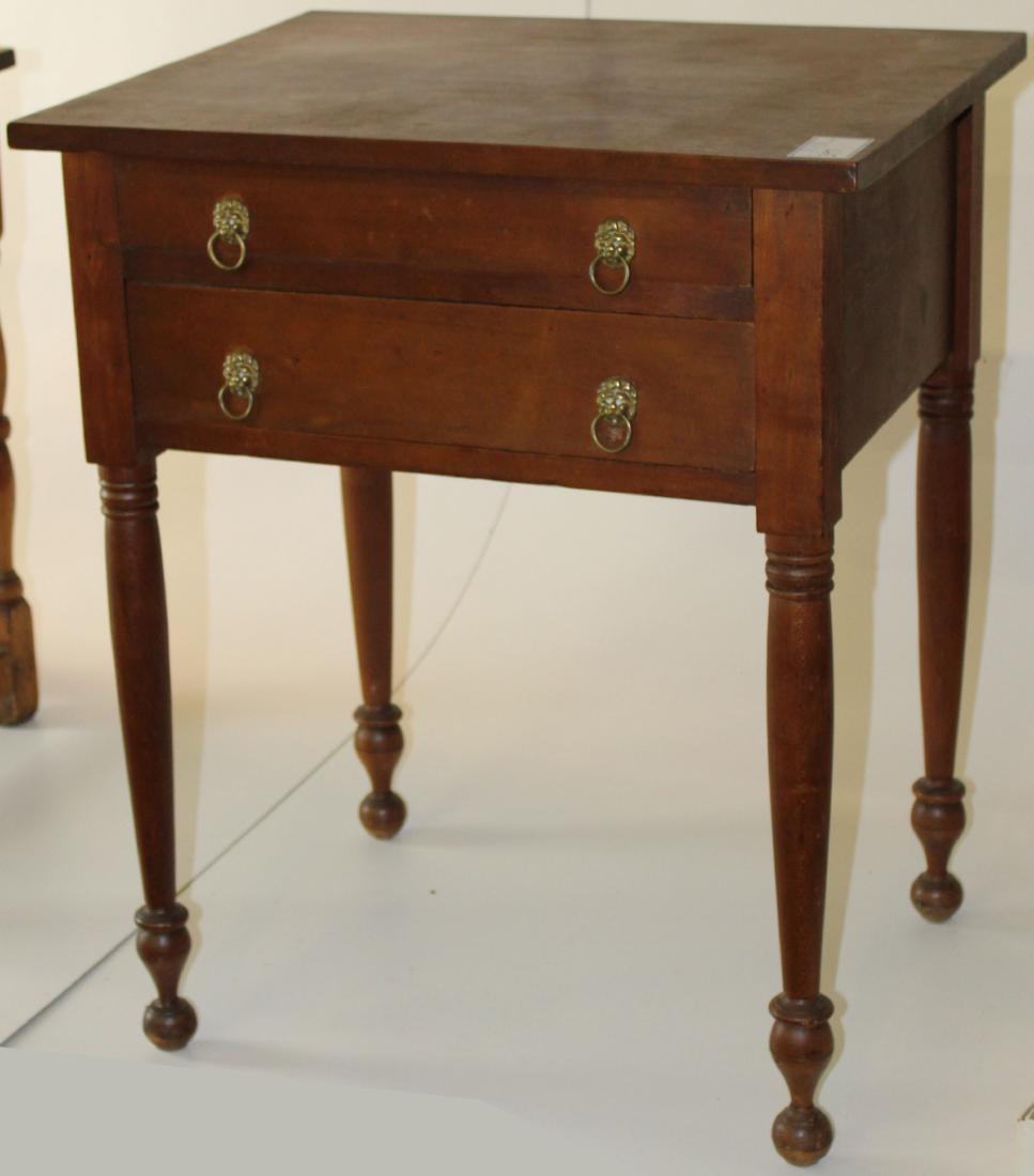 Sheraton cherry work stand with lion brass pulls (1 of 1)