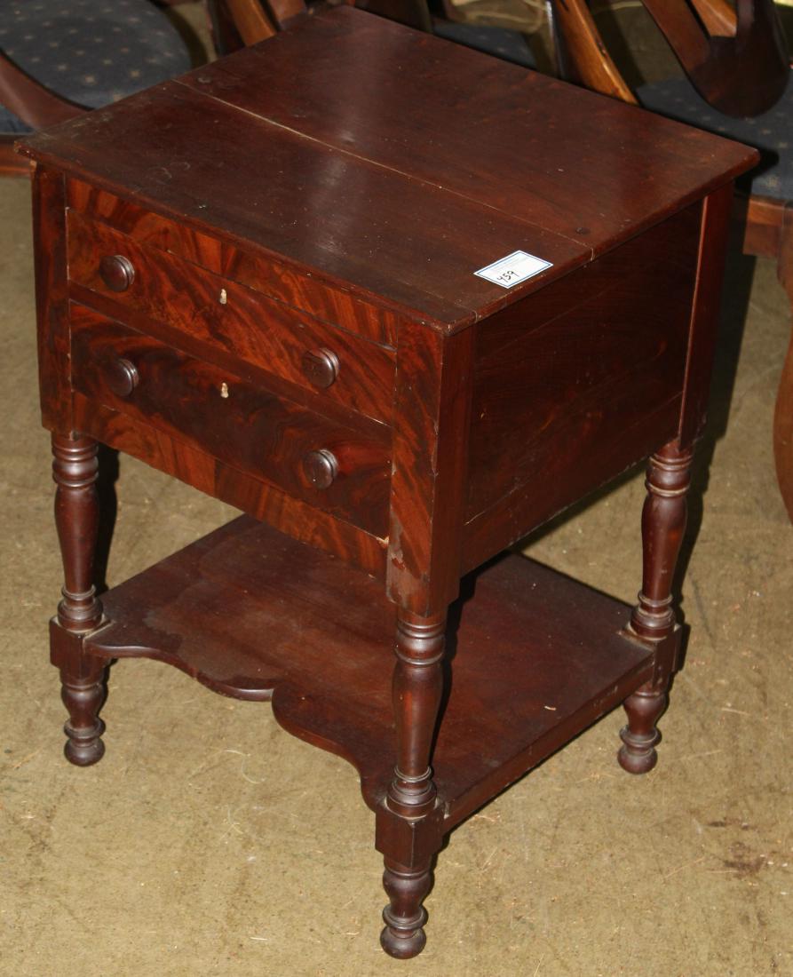 Sheraton cherry two drawer stand (1 of 1)