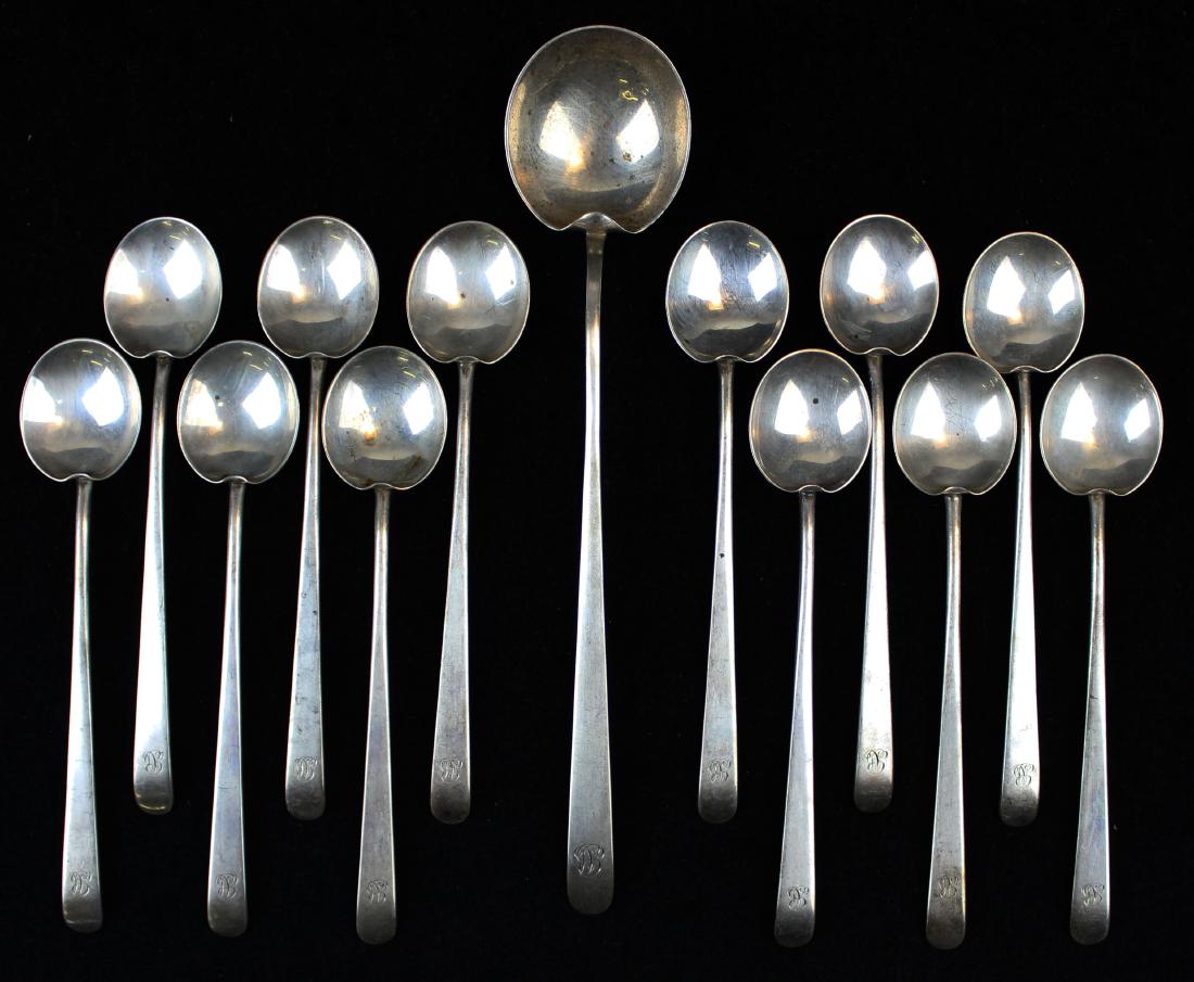 13 pieces Foster sterling drink spoons (1 of 6)