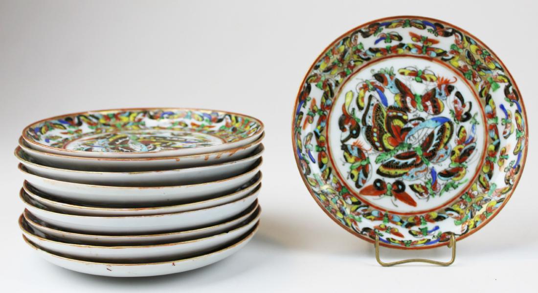 late 19th c Chinese Rose medallion china (1 of 4)