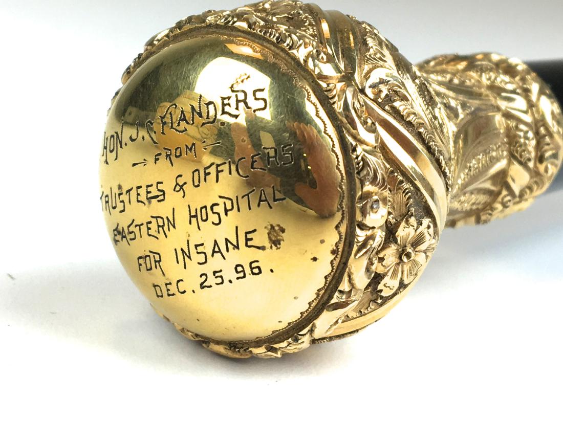 Victorian rolled gold cane (1 of 3)