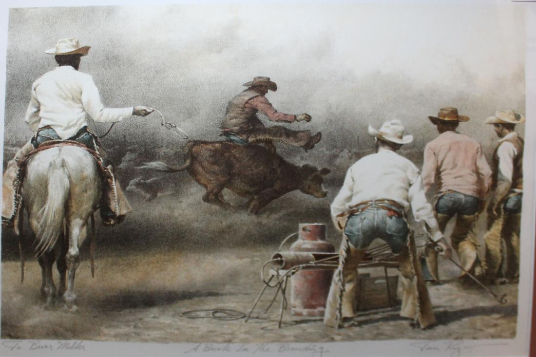 Tom Ryan Western Art stone pulled litho (1 of 1)