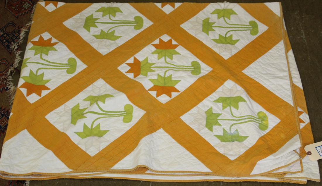 early 20th c applique quilt (1 of 1)