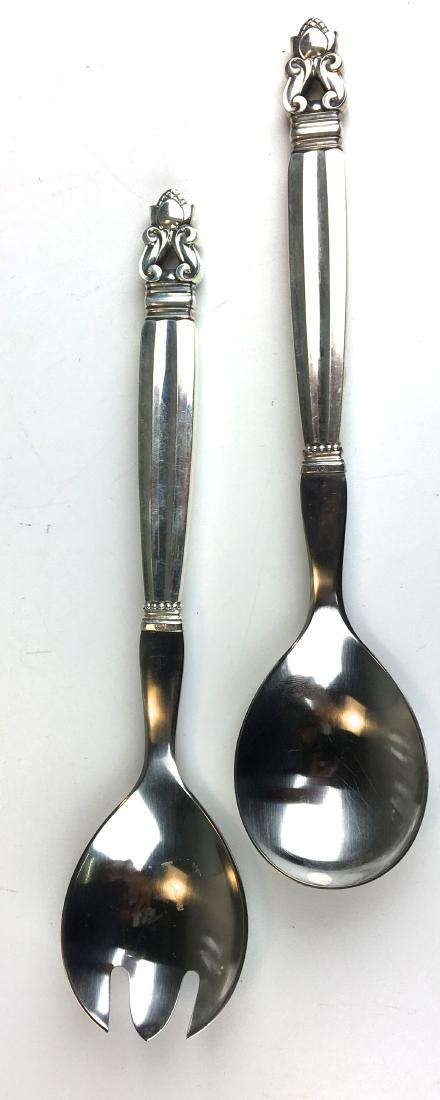 George Jensen sterling salad set (1 of 2)