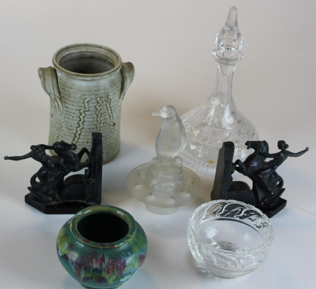 lot of art glass and art pottery (1 of 1)