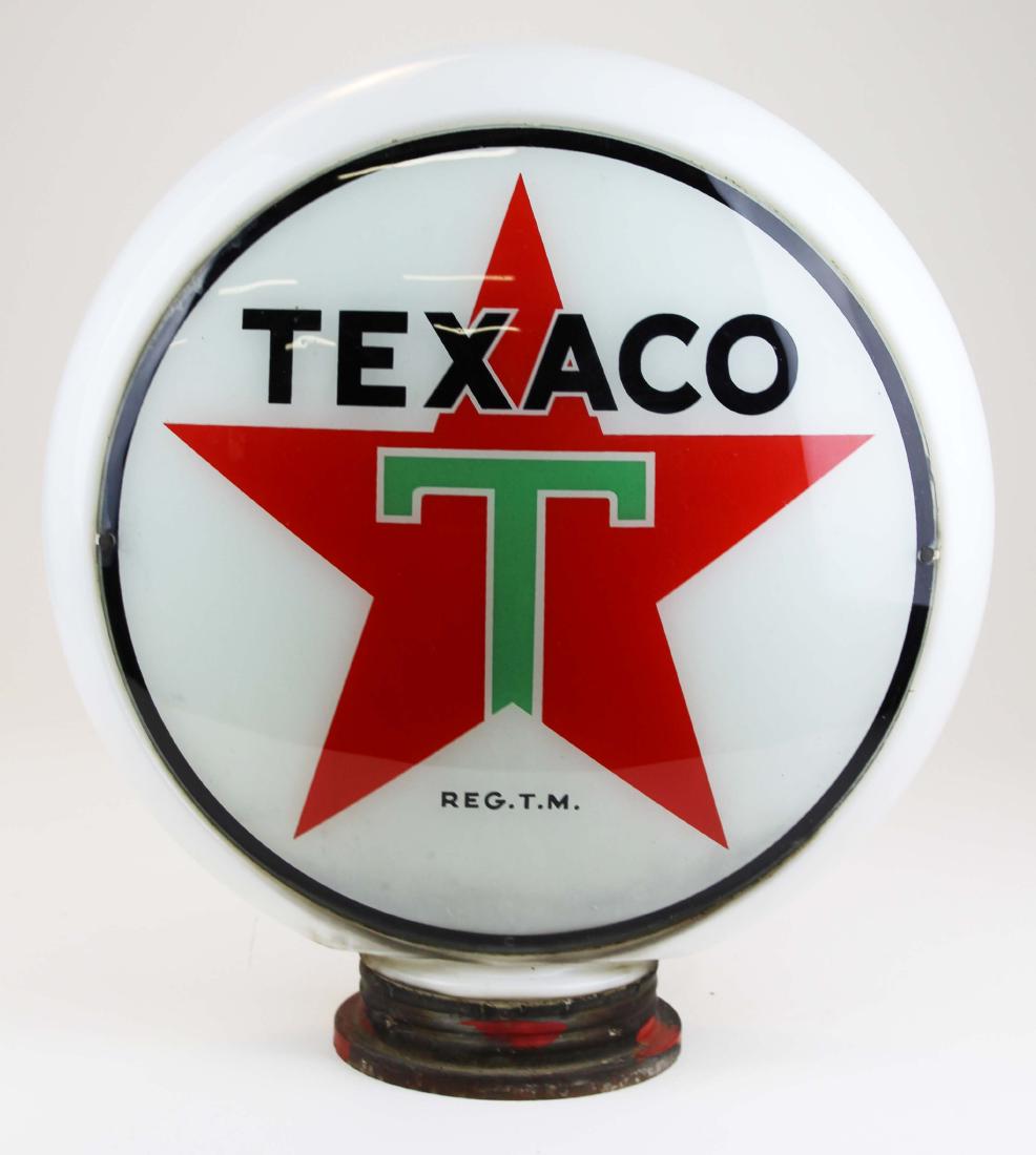 Original Texaco gas pump globe