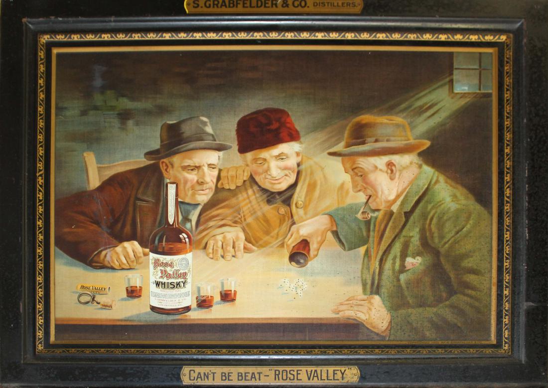 "Can't Beat Rose Valley" Self Framing Tin Sign (1 of 5)