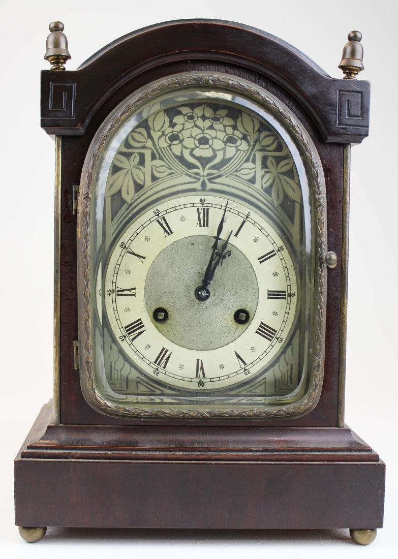 ca. 1920 Unghans mahogany case bracket clock (1 of 6)