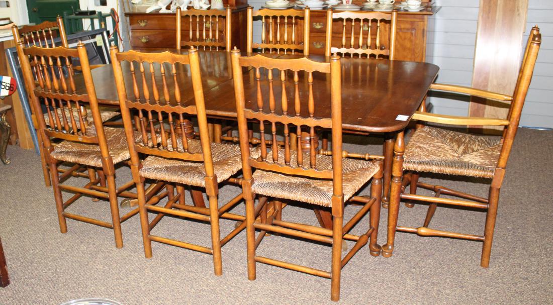 Leopold Stickley Cherry Valley table and 8 chairs