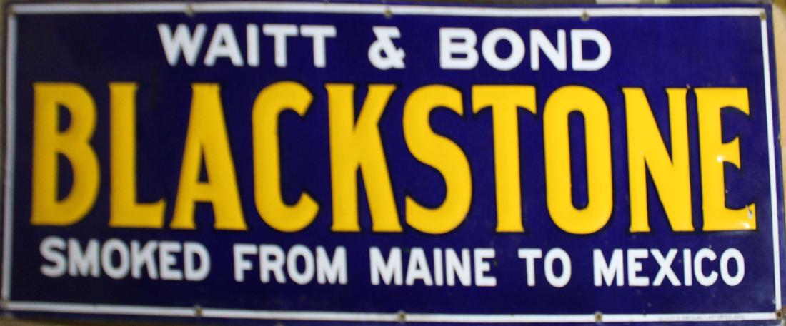Wait & Bond Blackstone porcelain sign (1 of 2)