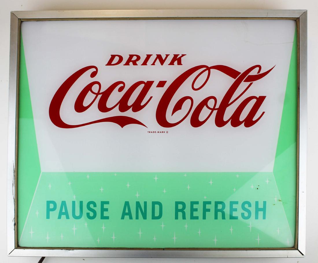 Coca Cola lighted store sign (1 of 5)