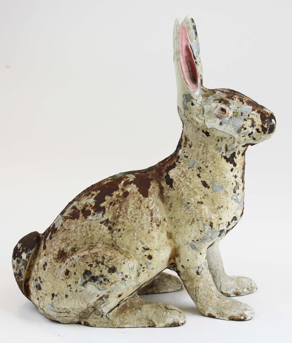 cast iron rabbit doorstop/ garden figure (1 of 11)