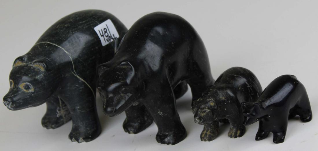 Four Soap Stone Bears (1 of 2)