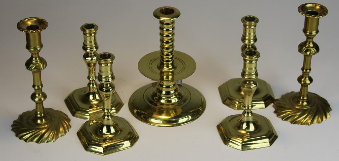 Colonial Williamsburg brass candlesticks (1 of 1)