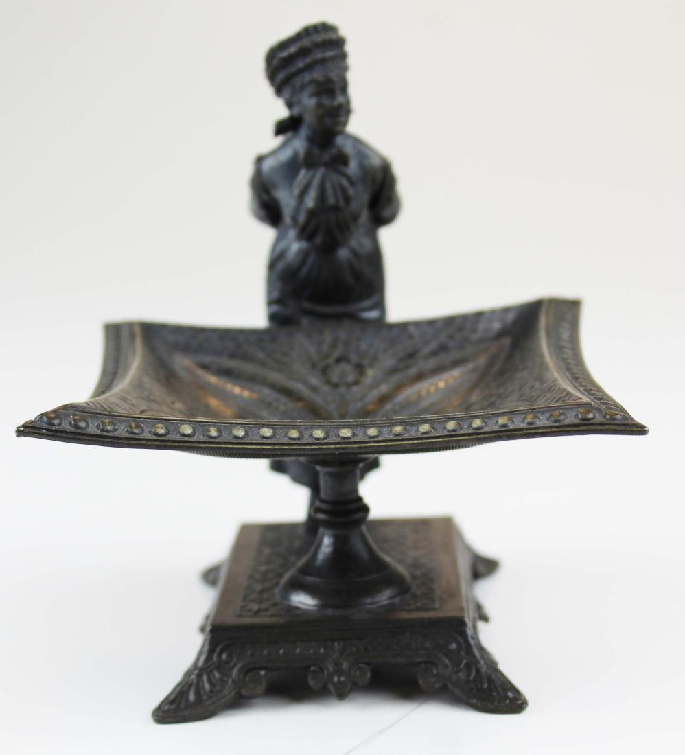 Figural silver plate card tray (1 of 8)