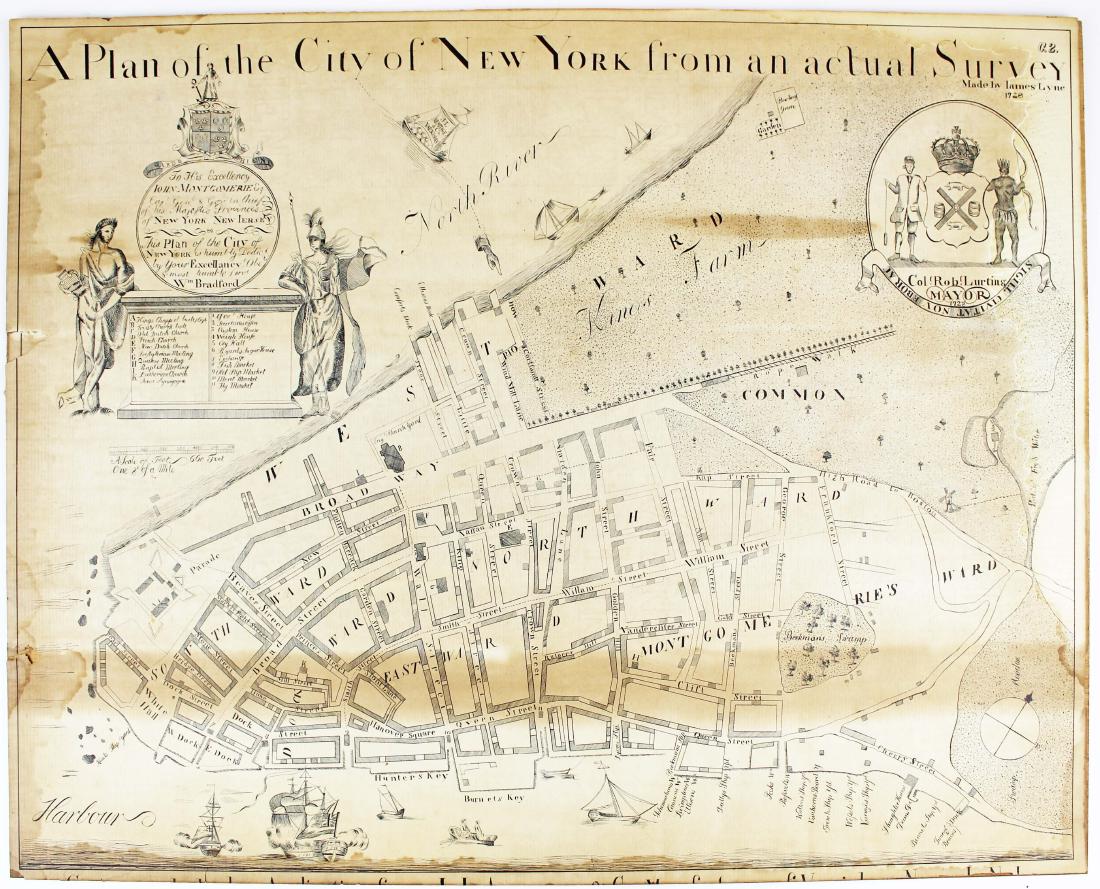 after James Lyne Plan of the City of New York (1 of 12)