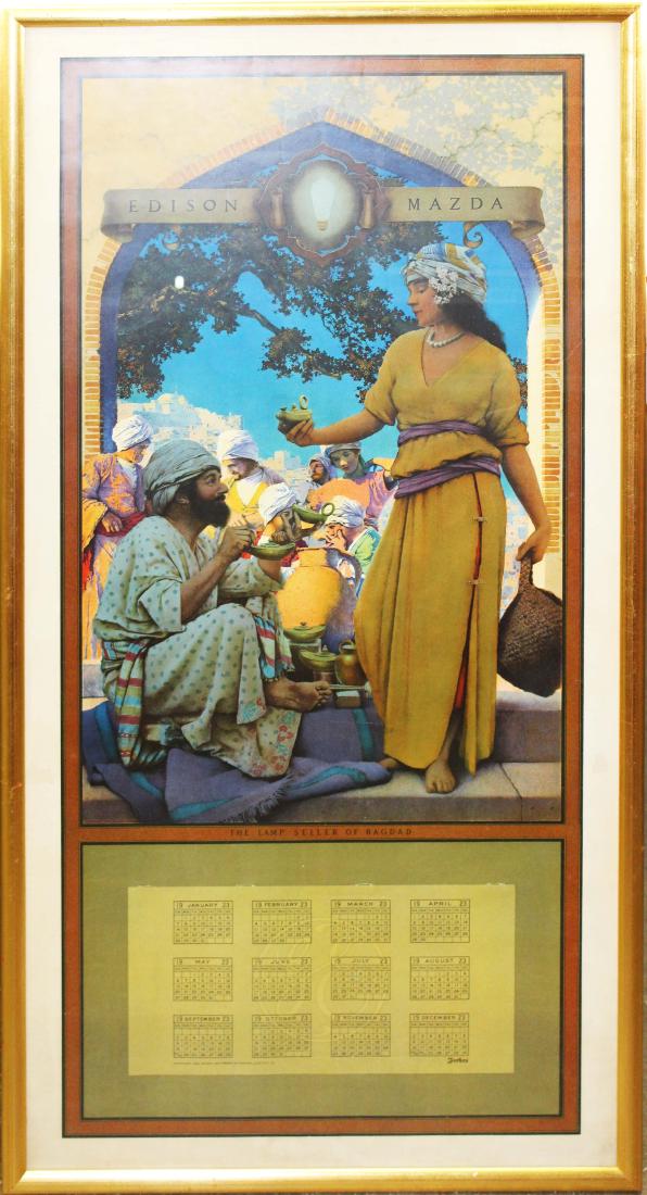 Maxfield Parrish Edison Mazda The Lampseller (1 of 1)