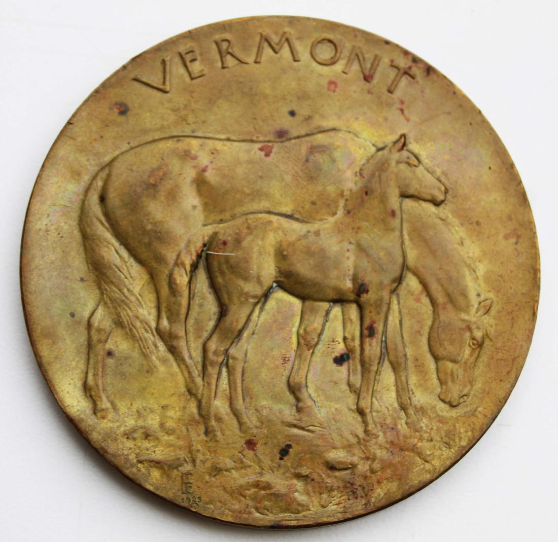 1923 Morgan Horse Club VT bronze medal (1 of 2)