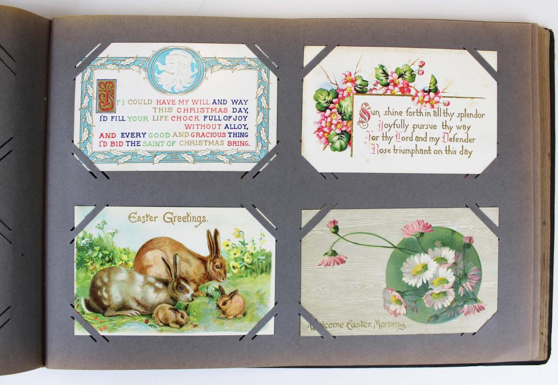 large album containing 224 occasional postcards (1 of 9)