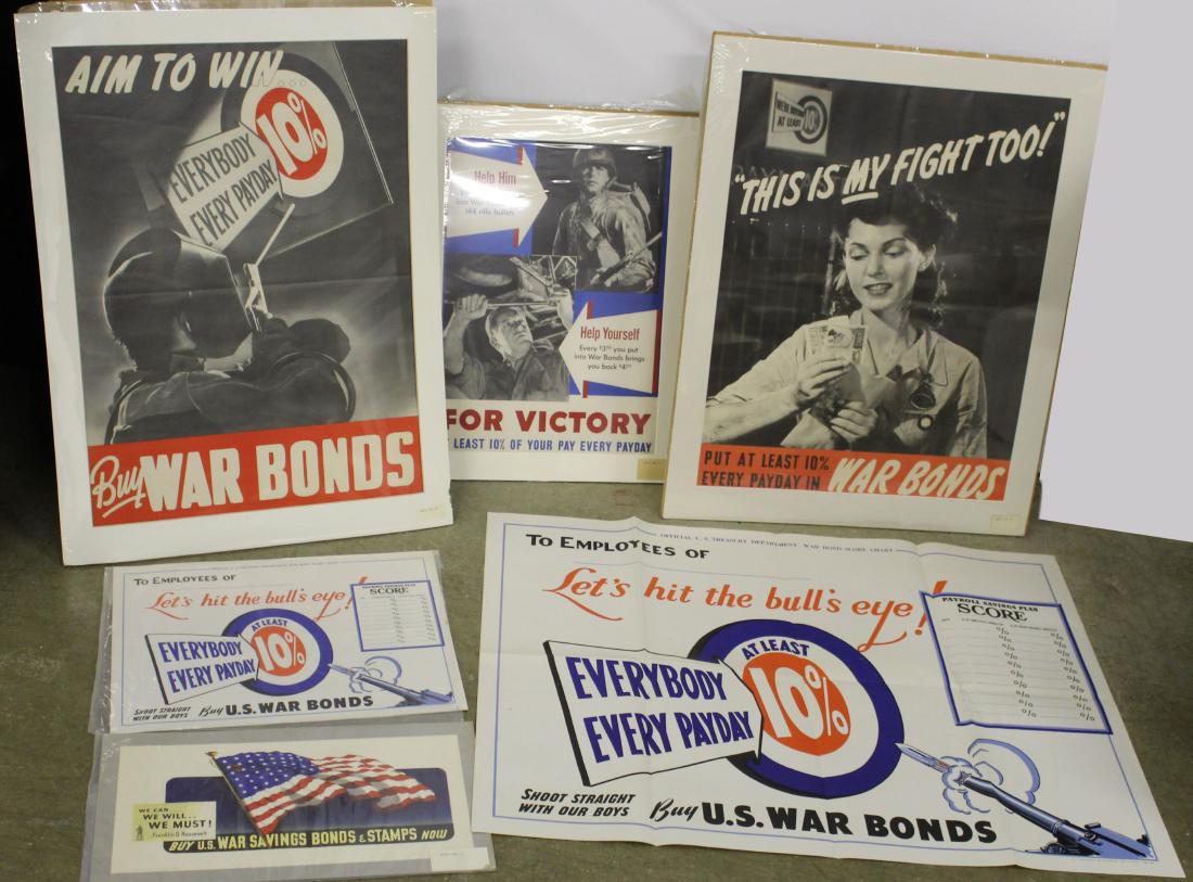 Six WWII War Bond posters (1 of 5)