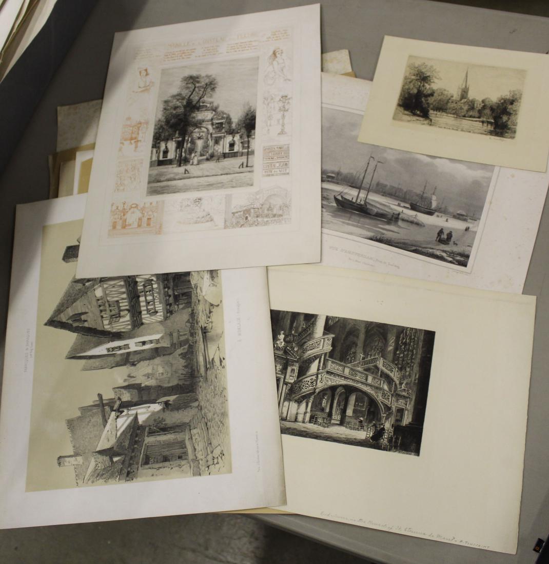 Lot of 19th c Architectural prints (1 of 18)
