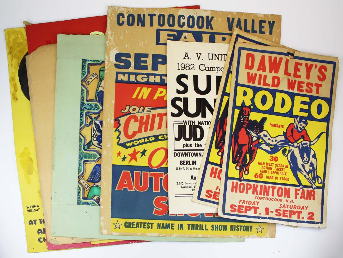 NH rodeo, racing and hand painted broadsides (1 of 7)