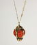Coral and Yellow gold pendant necklace - 2