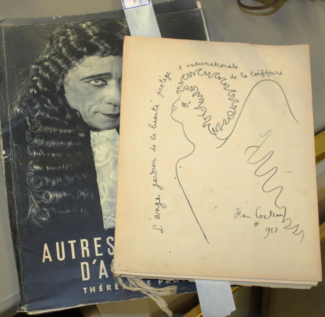 Two folios: two folios including Autres Visages D'Acteurs Photgraphies by Madame Philippe Stern and 2eme Congres ICD 1958 inc. Jean Cocteau.
