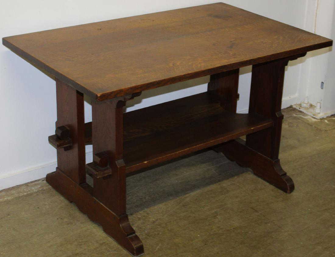 L. & J. G. Stickley Mission oak library table