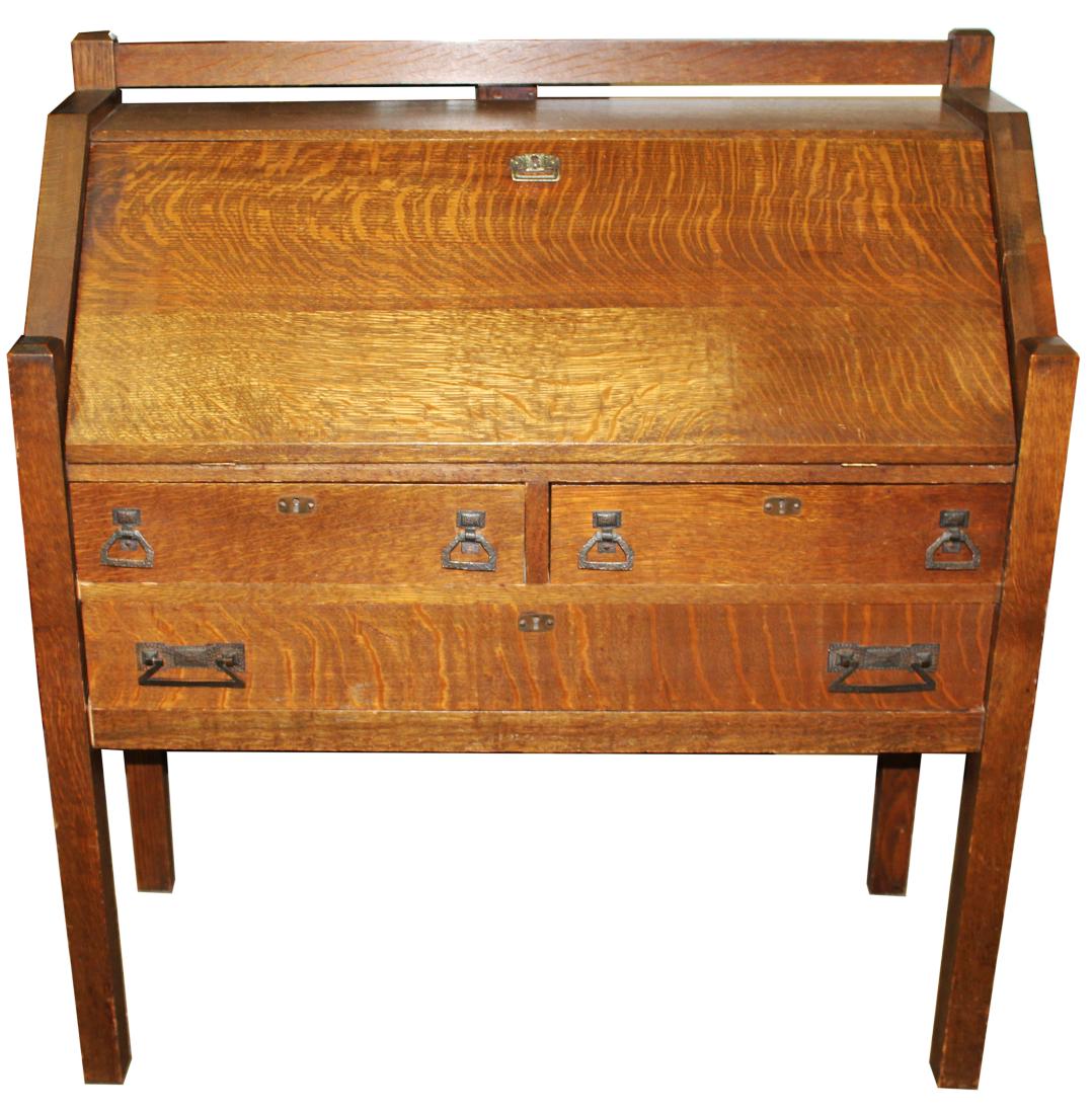 Arts And Crafts Mission Oak Drop Front Desk Jan 26 2019