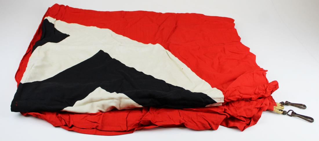 Large Wwii Third Reich Flag With Owner History