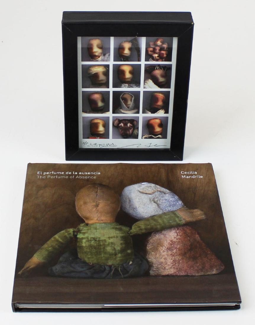 Cecilia Mandrile artist proof & book: Cecilia Mandrile artist proof pigment print, 7" x 5 1/4", sold with an inscribed copy of her book "The Perfume of Absence"