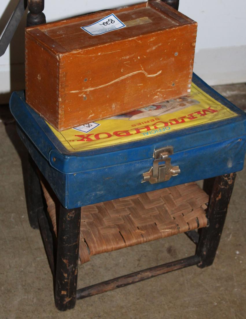 Misc Lot: Child's chair, Matchbox cars, Microscope