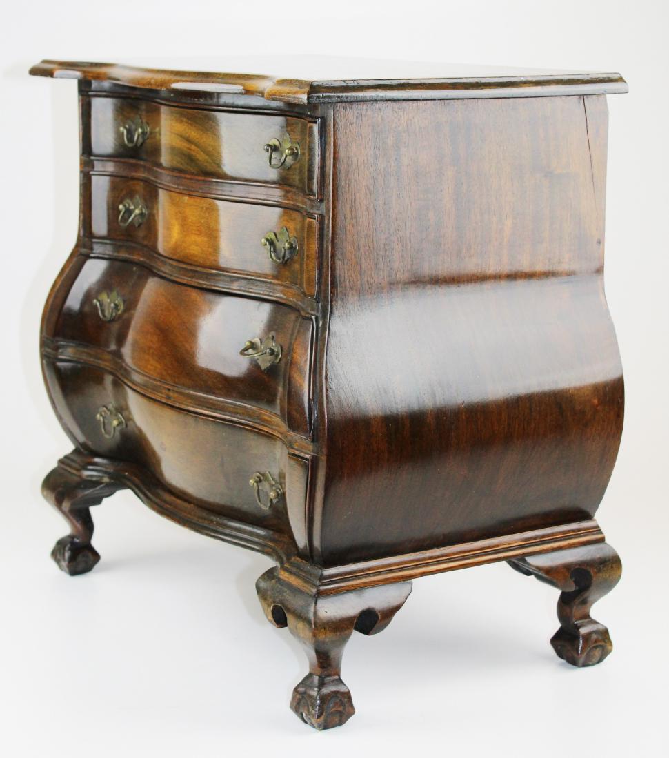 miniature Chippendale style Bombay chest: miniature Chippendale style Bombay chest, width 20", ht 19"
