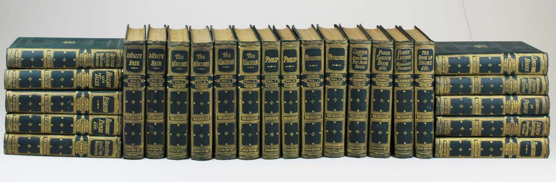 1869 The Works of William Thackeray (24 vols): 1869 William Thackeray The Works of William Thackeray (24 vols), Smith, Elder & Co, London, original gilt embossed cloth