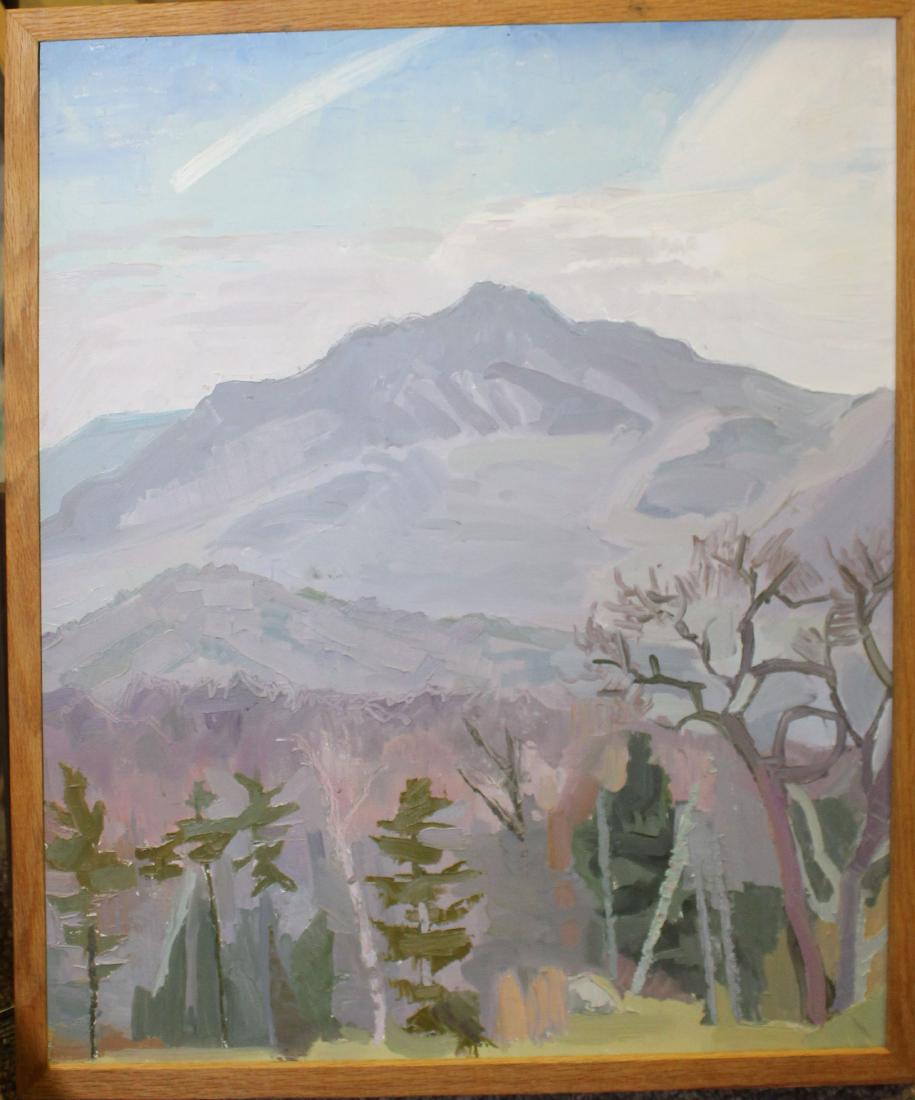 Brian Keirnan (VT 21st C): Brian Kerinan (Vermont 21st C) Winter Landscape signed on stretcher 24 x 20"