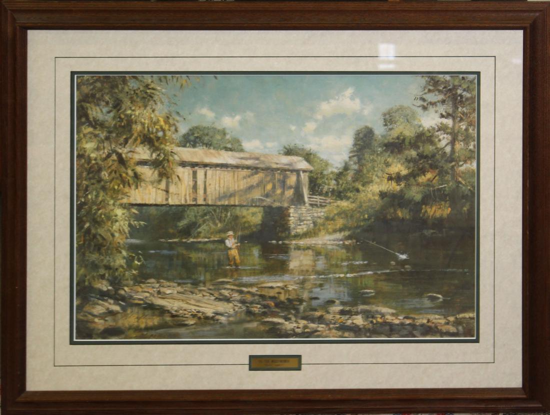 Robert Abbot (AM 20th c): Robert Abbot (American 20th c ) On the Weowemec offset lithograph edition of 850 pencil signed 17 x 26"